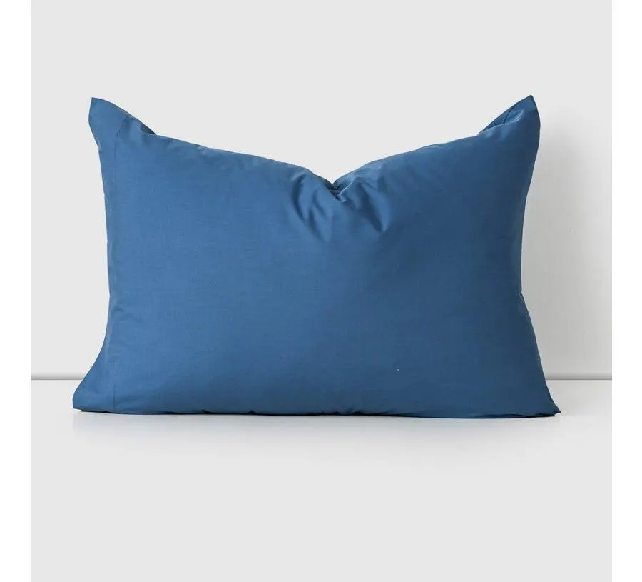 Set 2 Fundas de Almohadas 180 Hilos 51x91 cm Navy