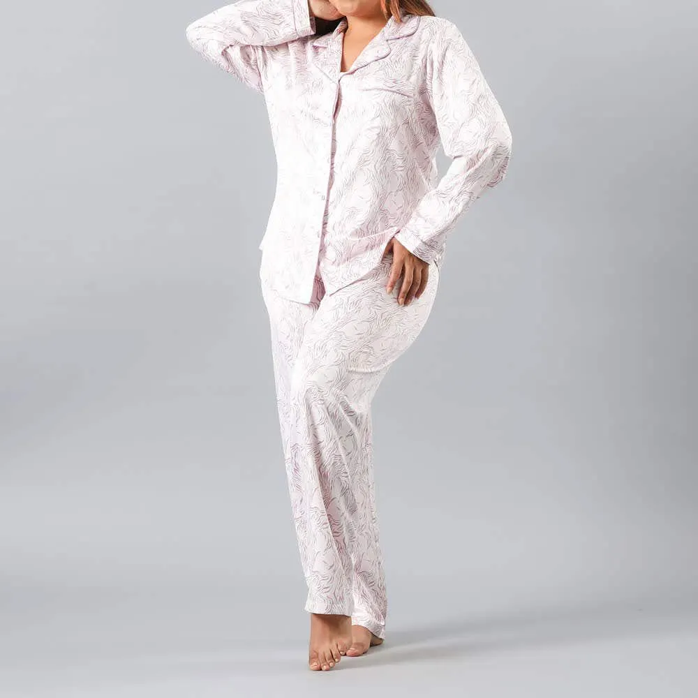 Set Camisero + Pantalón Satín Print