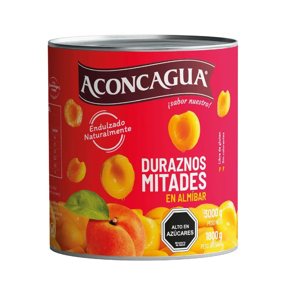 Durazno Aconcagua Mitades 3 Kg