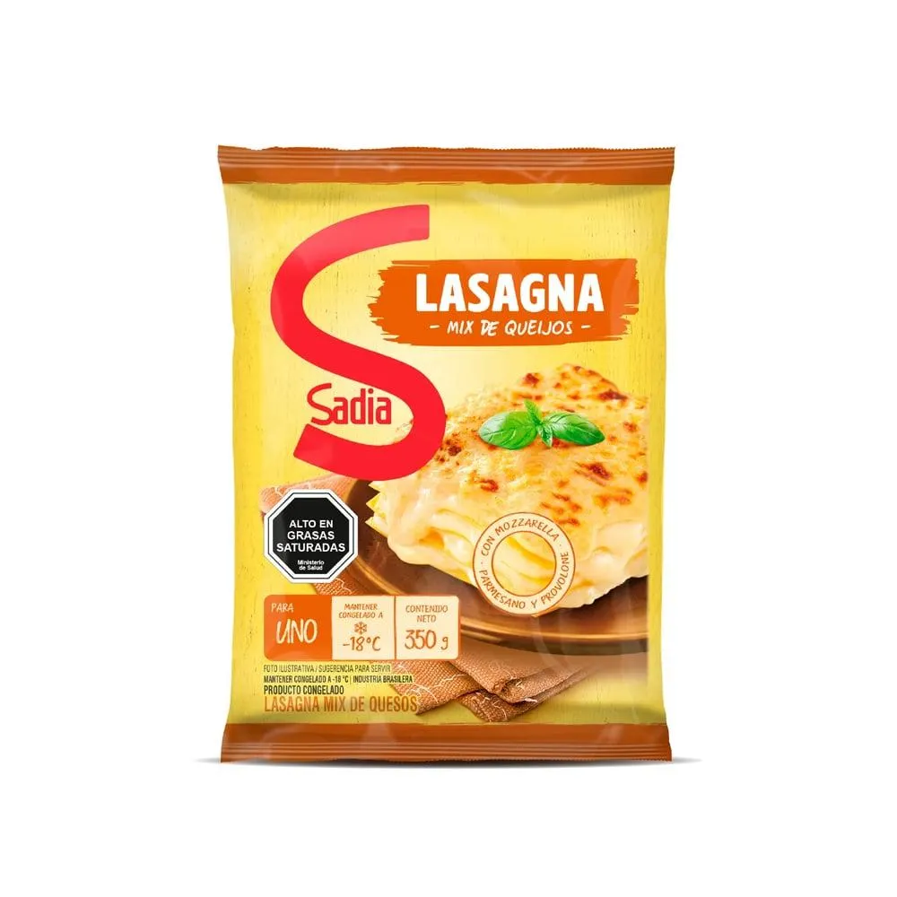 Lasagna Mix De Quesos Sadia 350 gr