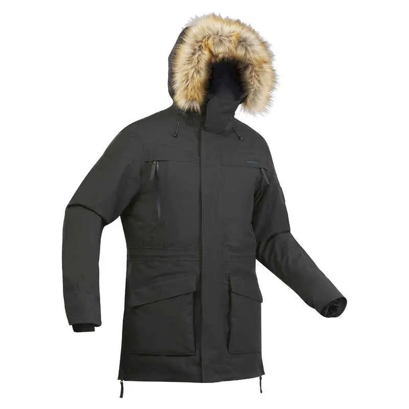 PARKA IMPERMEABLE HOMBRE SH900 -20 °C NEGRO