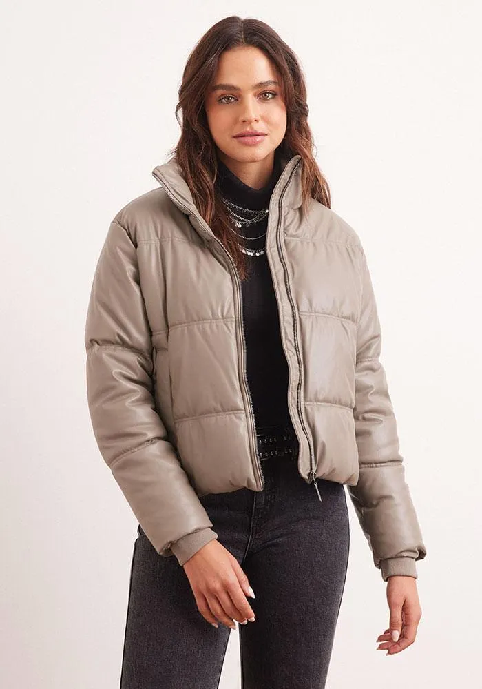 Chaqueta Tipo Puffa Con Forro En Polar
