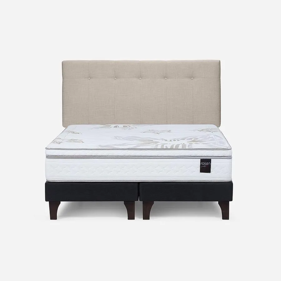 Cama Art 4 de 2 Plazas + Respaldo New Bennet