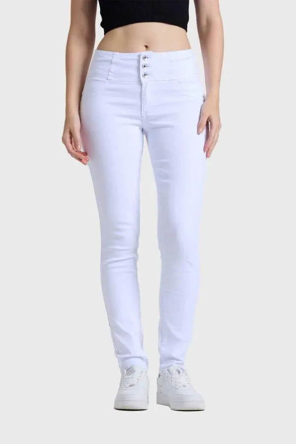 Jeans mujer skinny castilla blanco