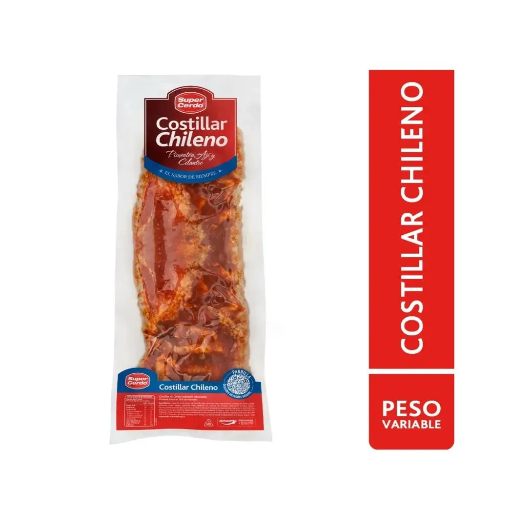 Costillar de Cerdo Chileno Super Cerdo, 1Kg