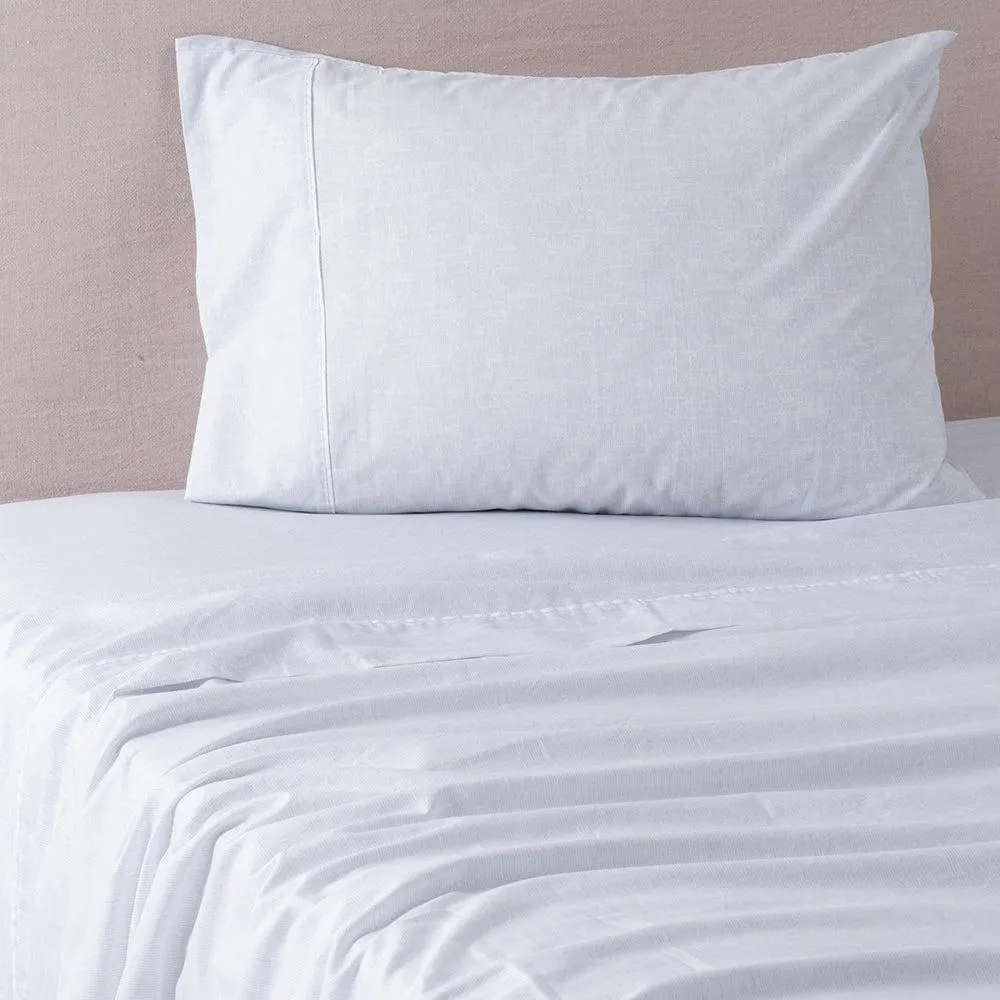 Sábana 180 Hilos Estampadas 1.5 Plazas Bauhaus Celeste