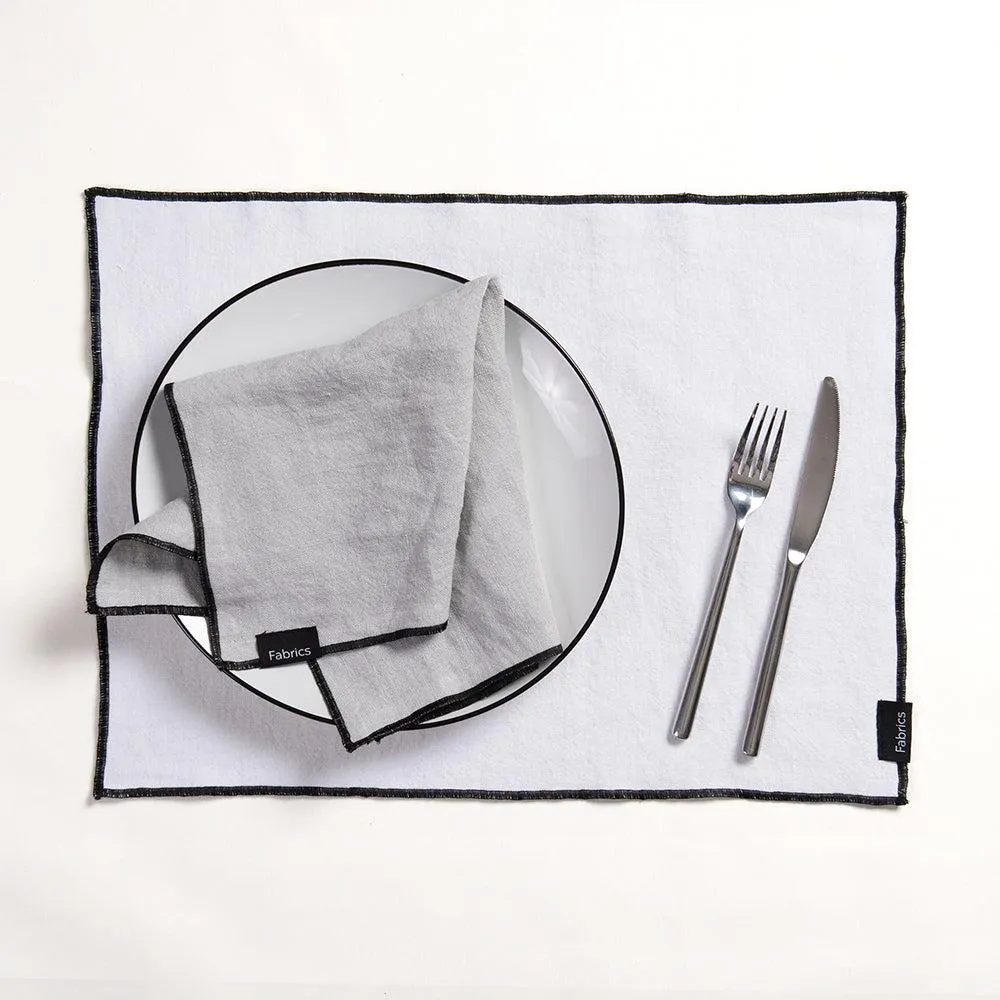 Individual Lino Isa 35x45cm Blanco