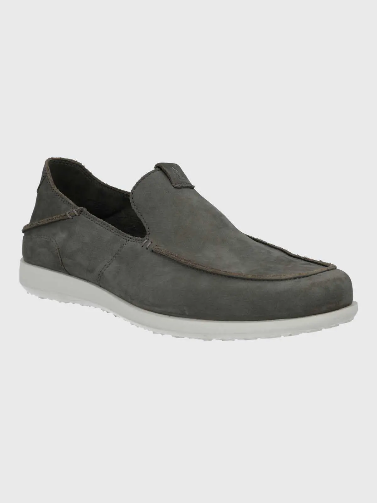 Mocasin Cuero Hombre Welsh Gris Hush Puppies