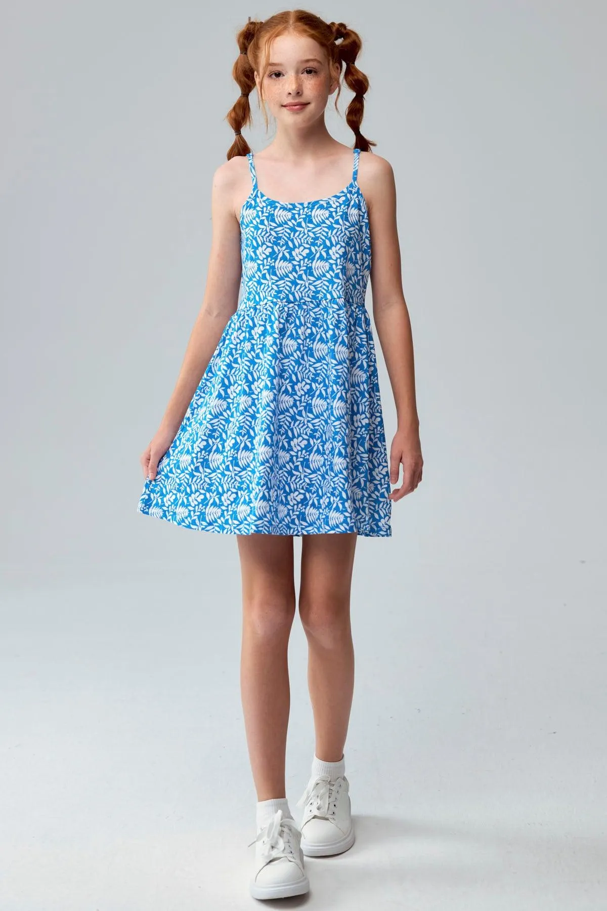 Vestido Niña Básico Teen Azulino