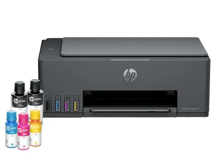 Impresora Todo-en-Uno HP Smart Tank 581, Color, Impresora para Hogar y despacho, Impresión, copia , escaneado, Conexión inalámbrica; Depósito de impresora de gran volumen, Imprima desde su teléfono o tablet, Escanear a PDF