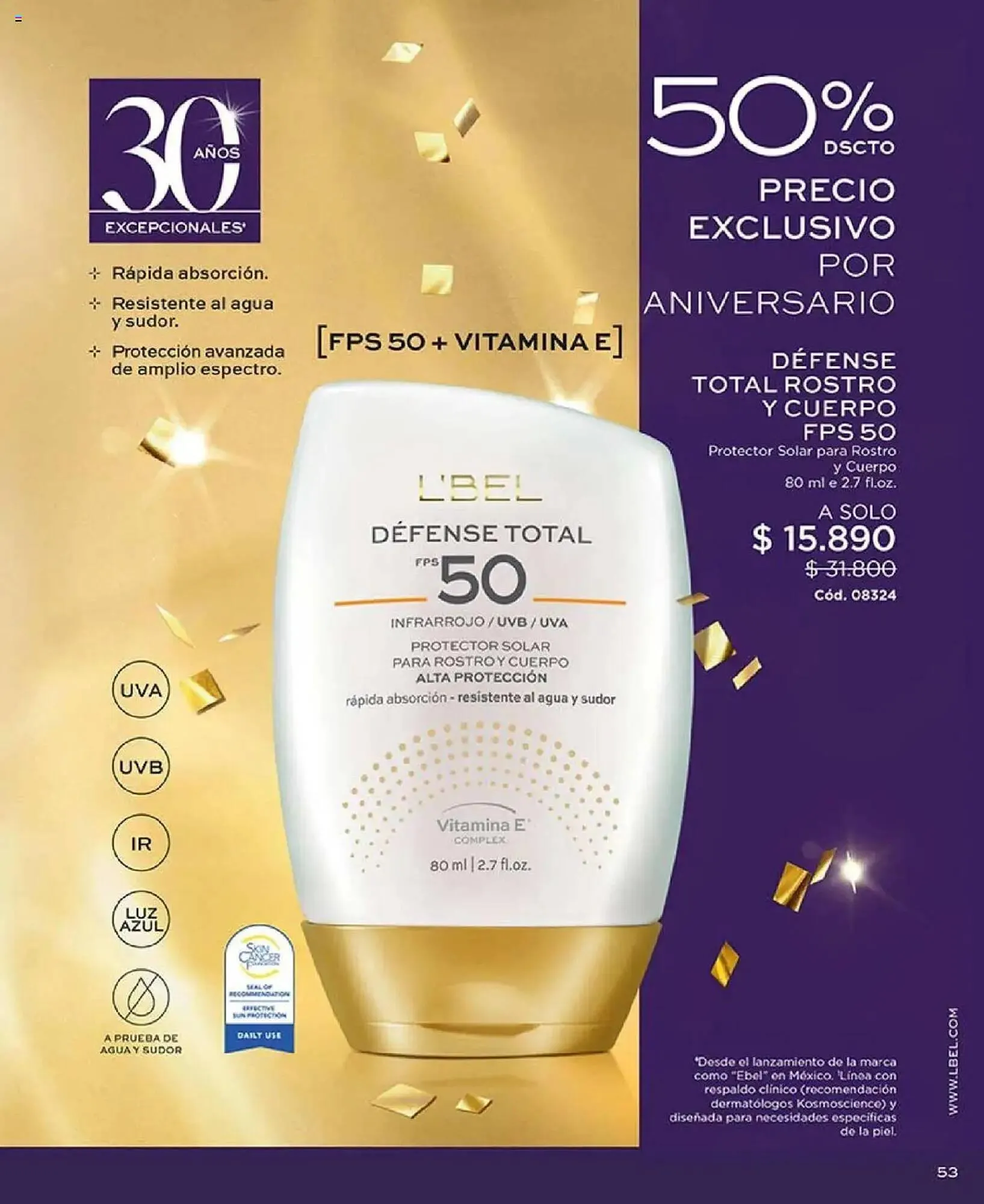 Catálogo de Catálogo L'Bel 29 de julio al 1 de septiembre 2025 - Página 53