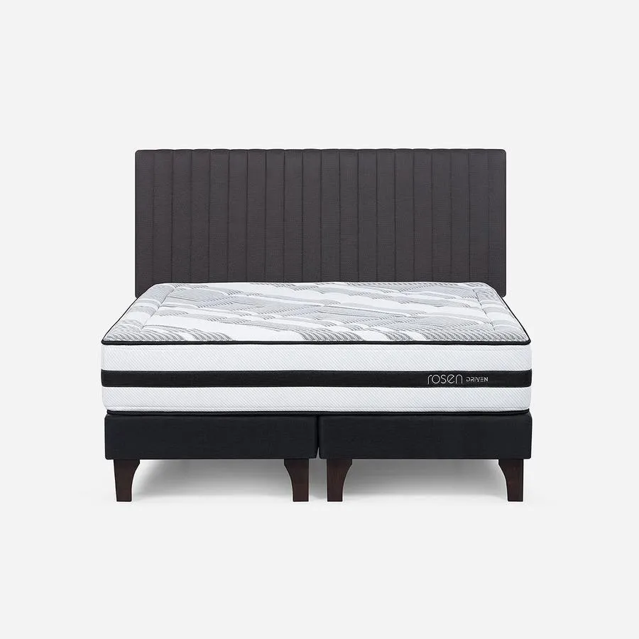 Cama Driven de 2 Plazas + Respaldo Lucio