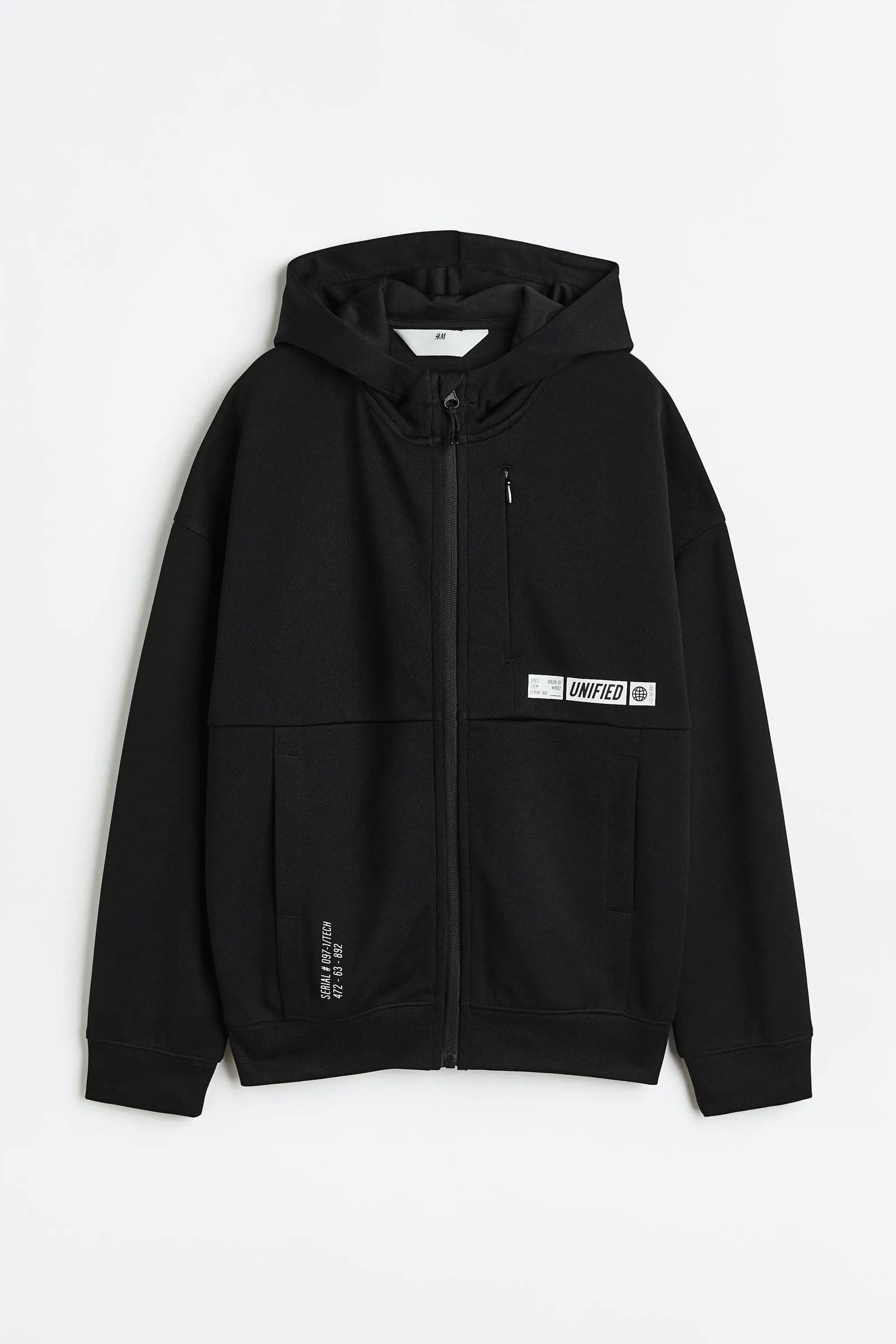 Polerón hoodie con cierre delante