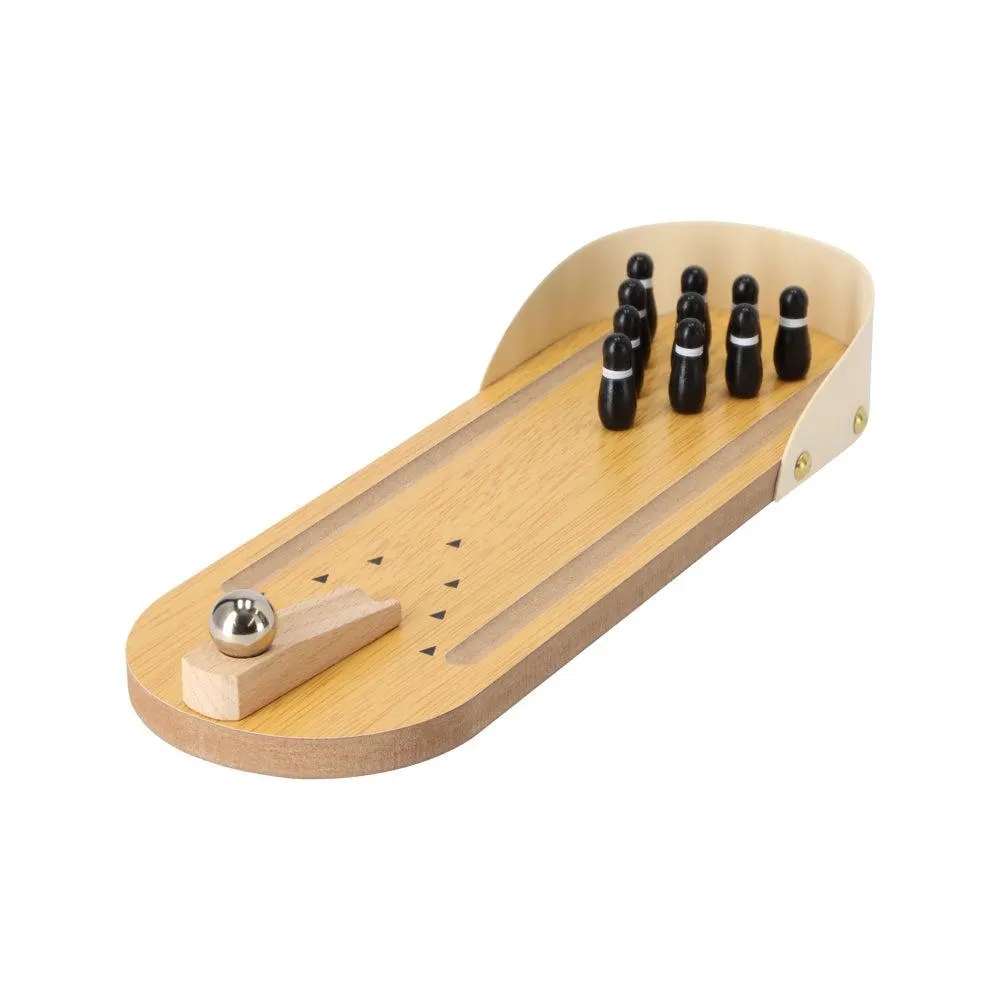 Mini bowling de madera 11,5x5,1x31 cm