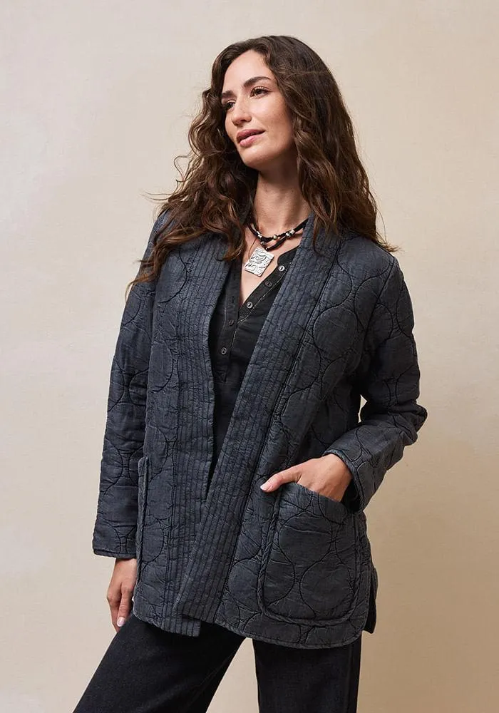 Chaqueta Acolchado tipo Kimono