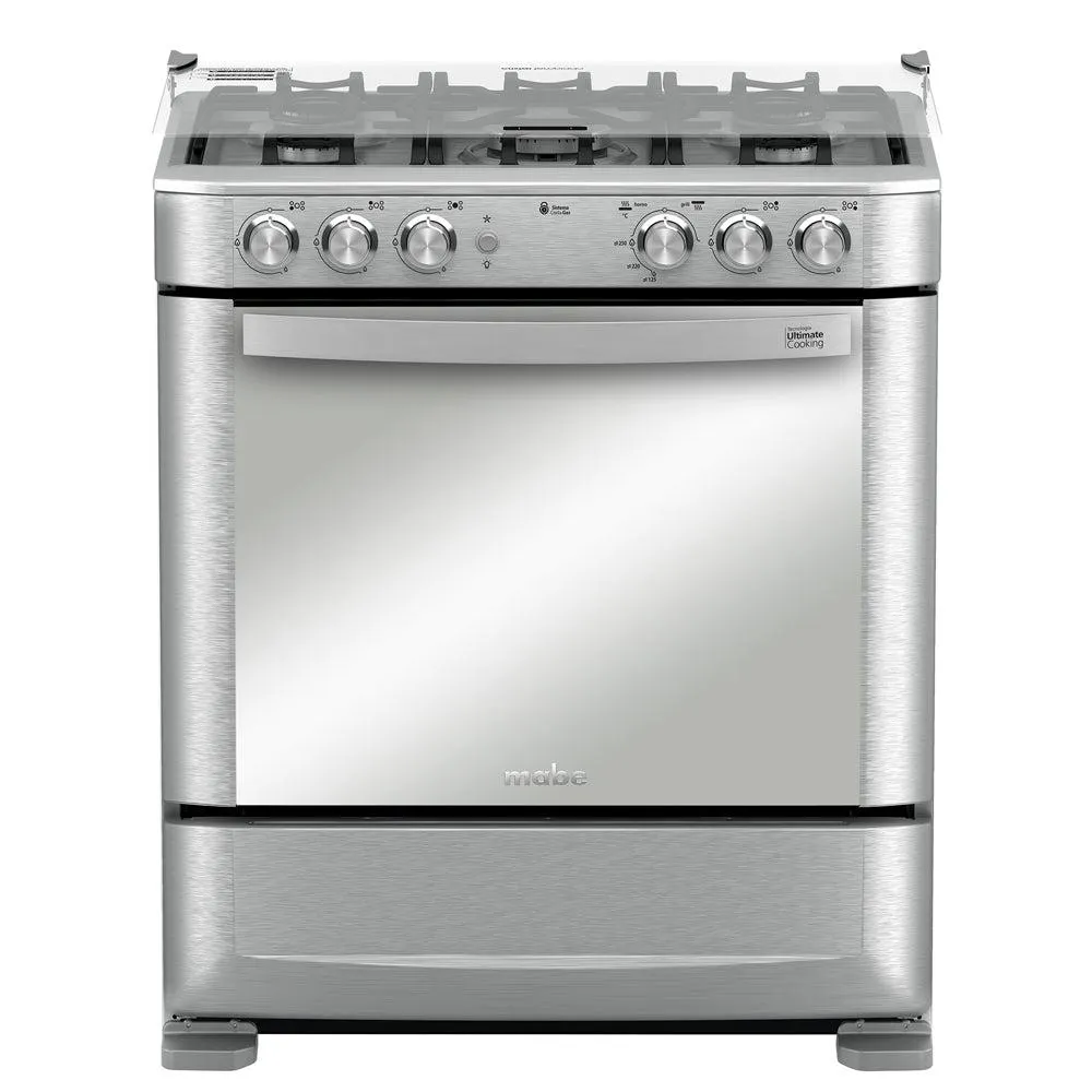 Cocina A Gas 5 Quemadores ANDES7650FX1 Mabe