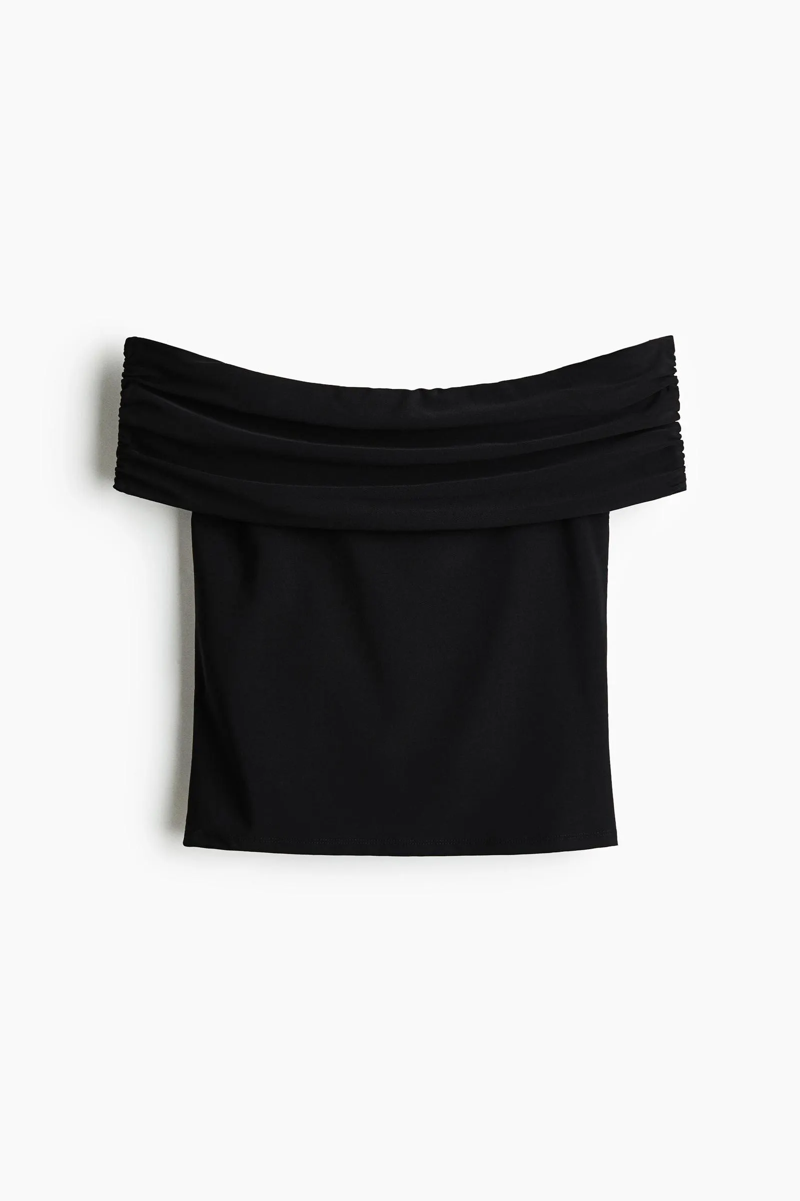 Top off-the-shoulder drapeado