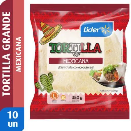 Lider - Tortilla Tipo Mexicana L, 350 g