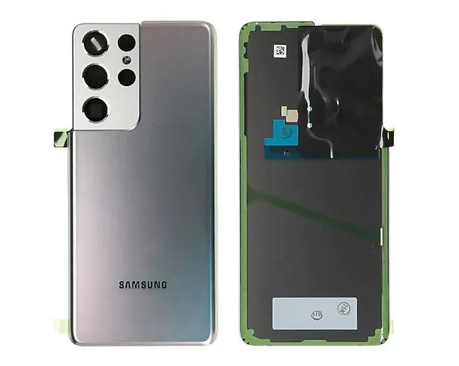 Cubierta Trasera para Galaxy S21 Ultra Plata (Self Repair Kit)