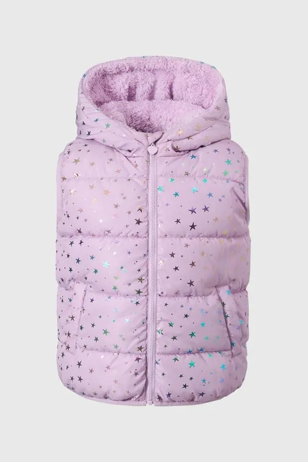 Parka niÑa con folia lila