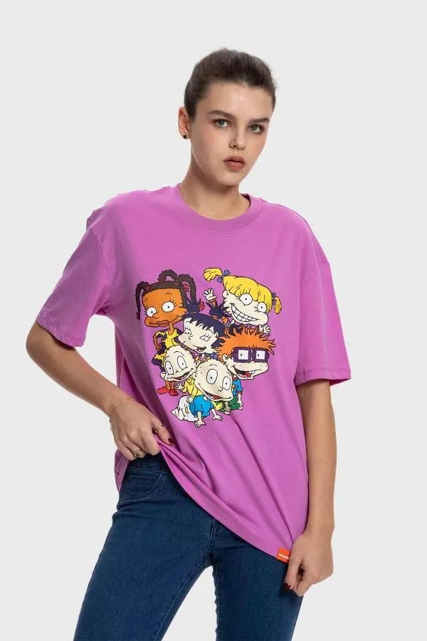 Polera mujer rugrats morado