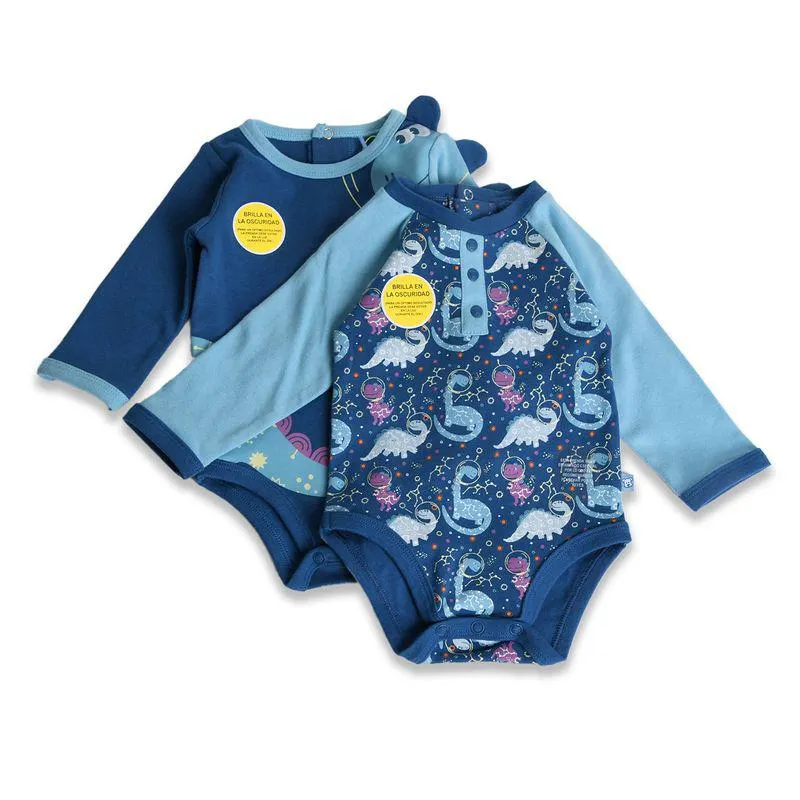 Pack 2 Pzas Body Bebé Niño Multicolor