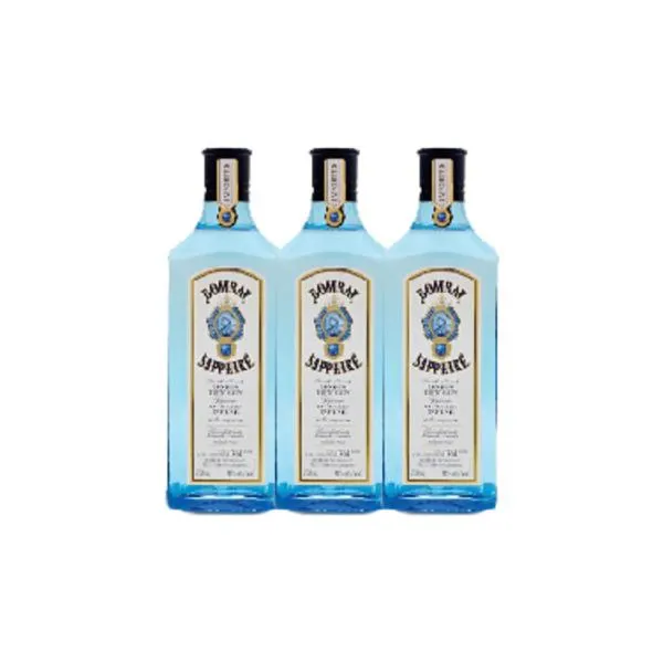 Gin Bombay Sapphire 750 CC x3 | Liquidos.cl