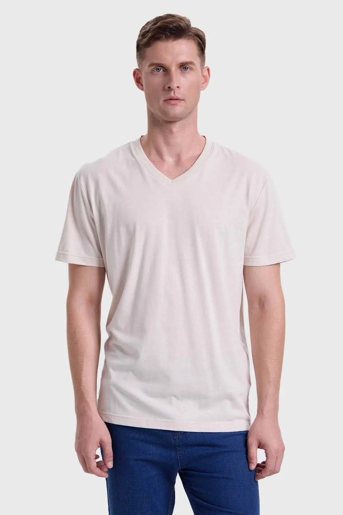Polera Hombre Básica Beige