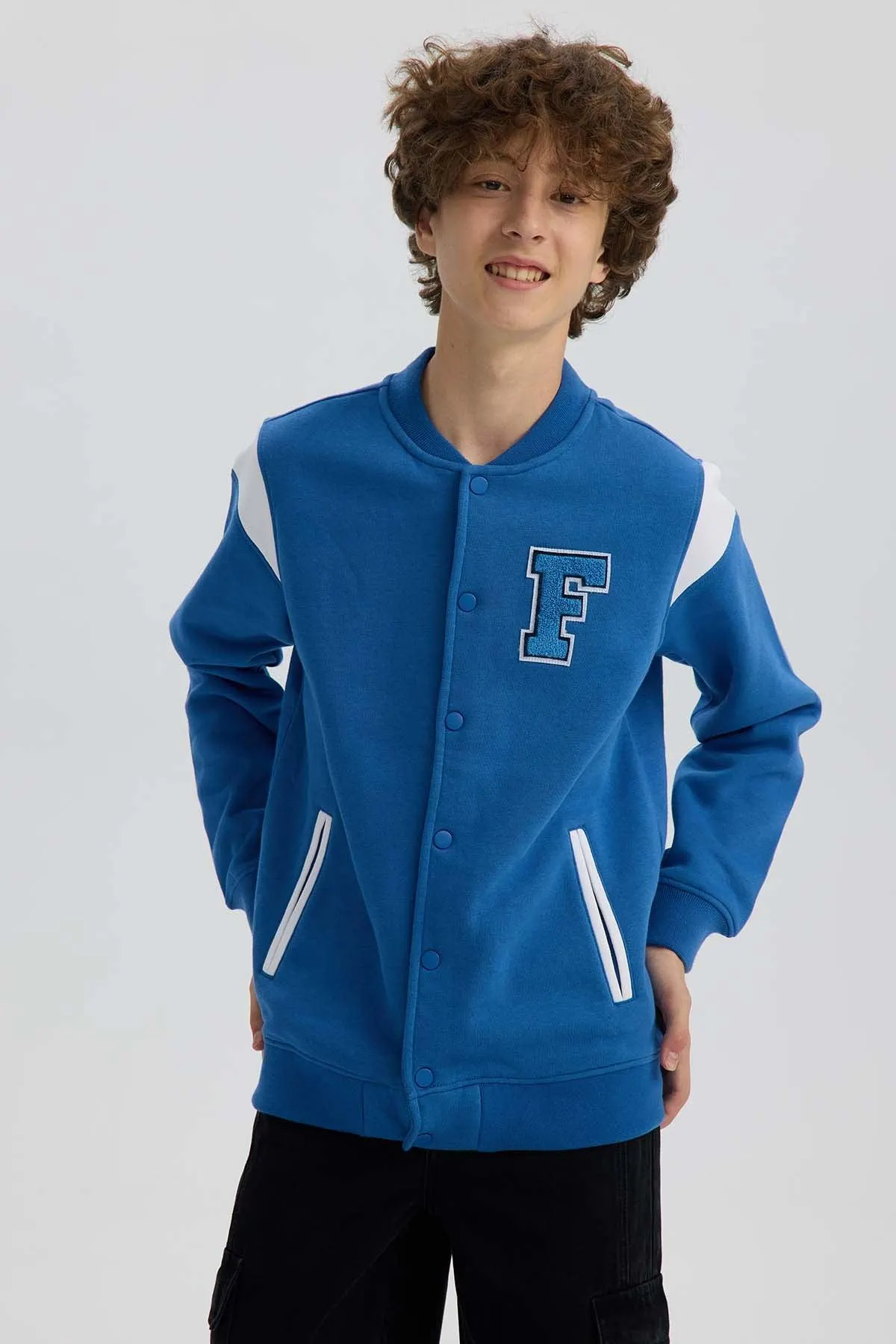 Polerón Niño College Azul