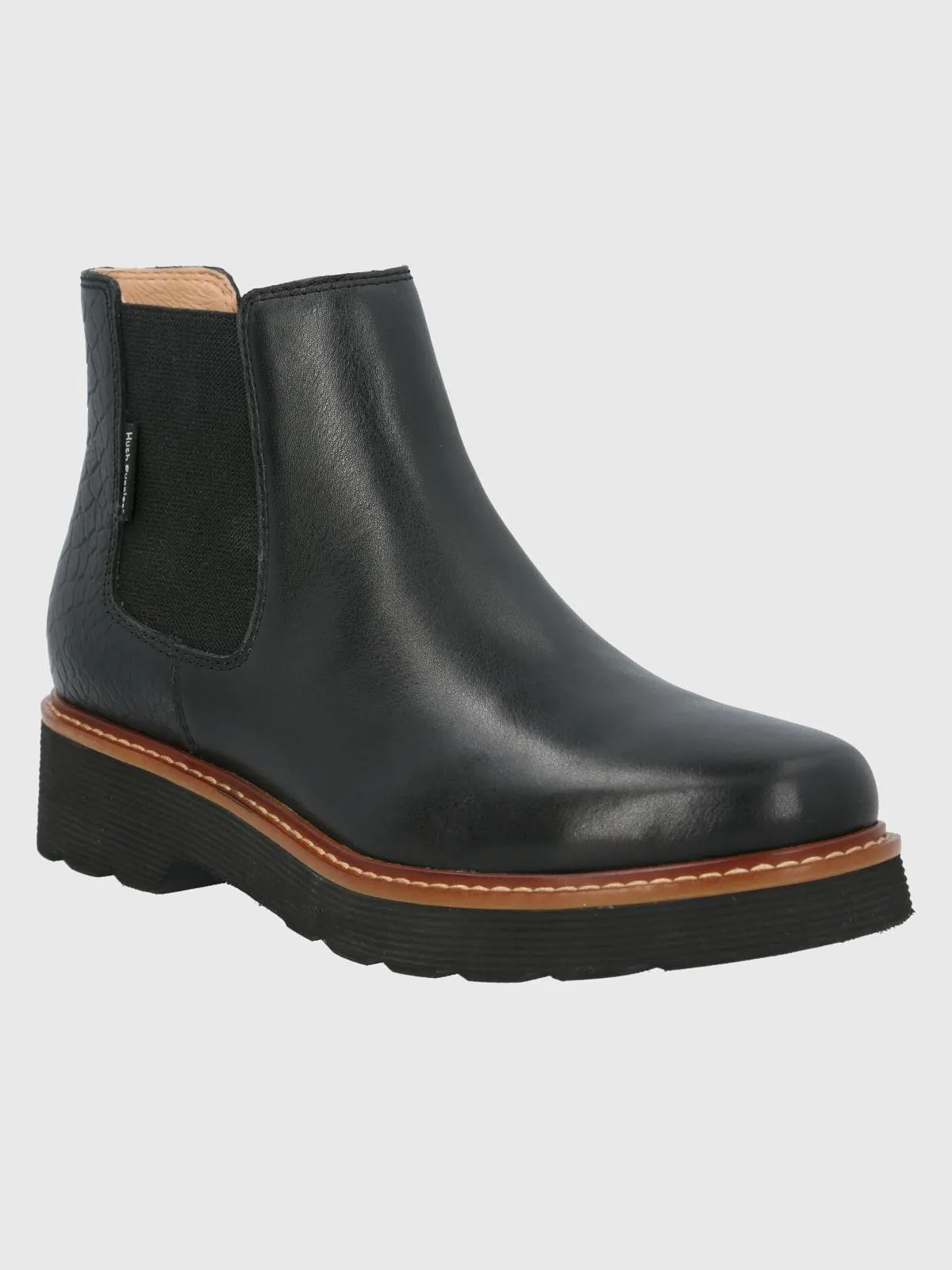 Botin Cuero Bonnie Negro Hush Puppies