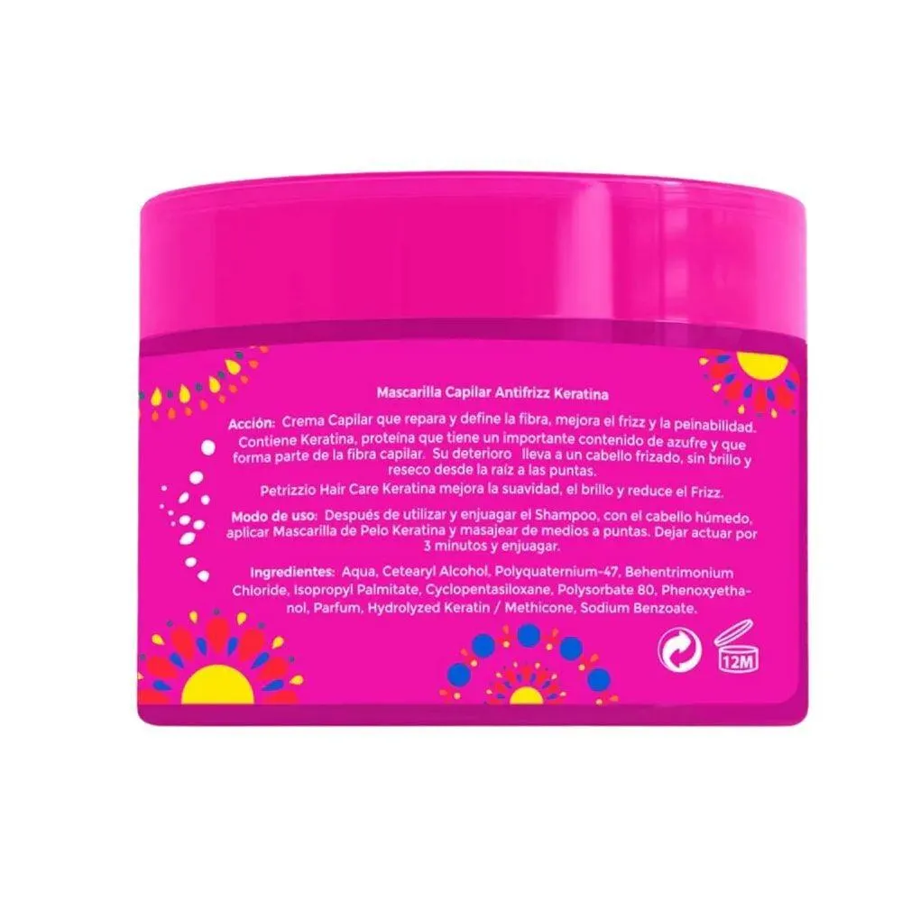 Máscara Capilar Antifrizz Keratina 420 g