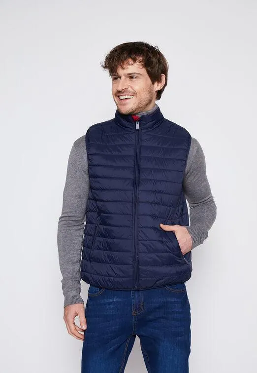 Parka Hombre Azul Sin Mangas Puff Family Shop