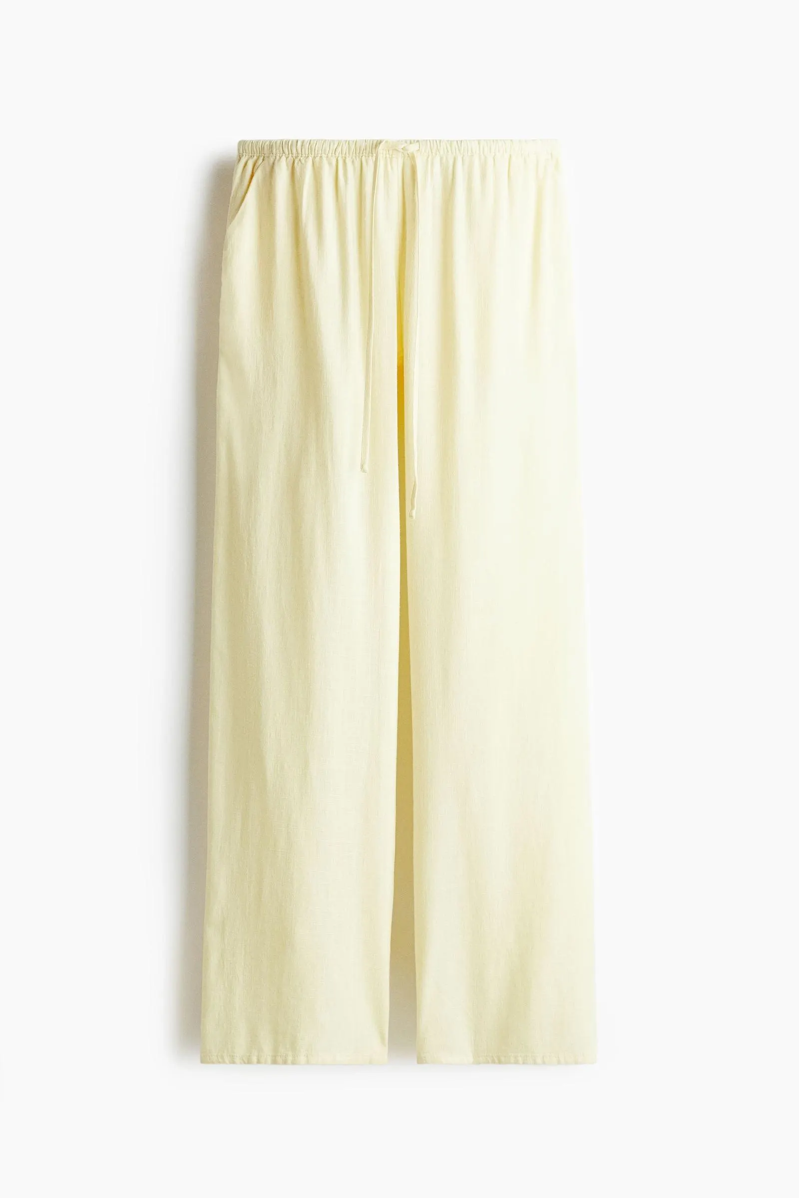 Pantalón recto con cordón de ajuste