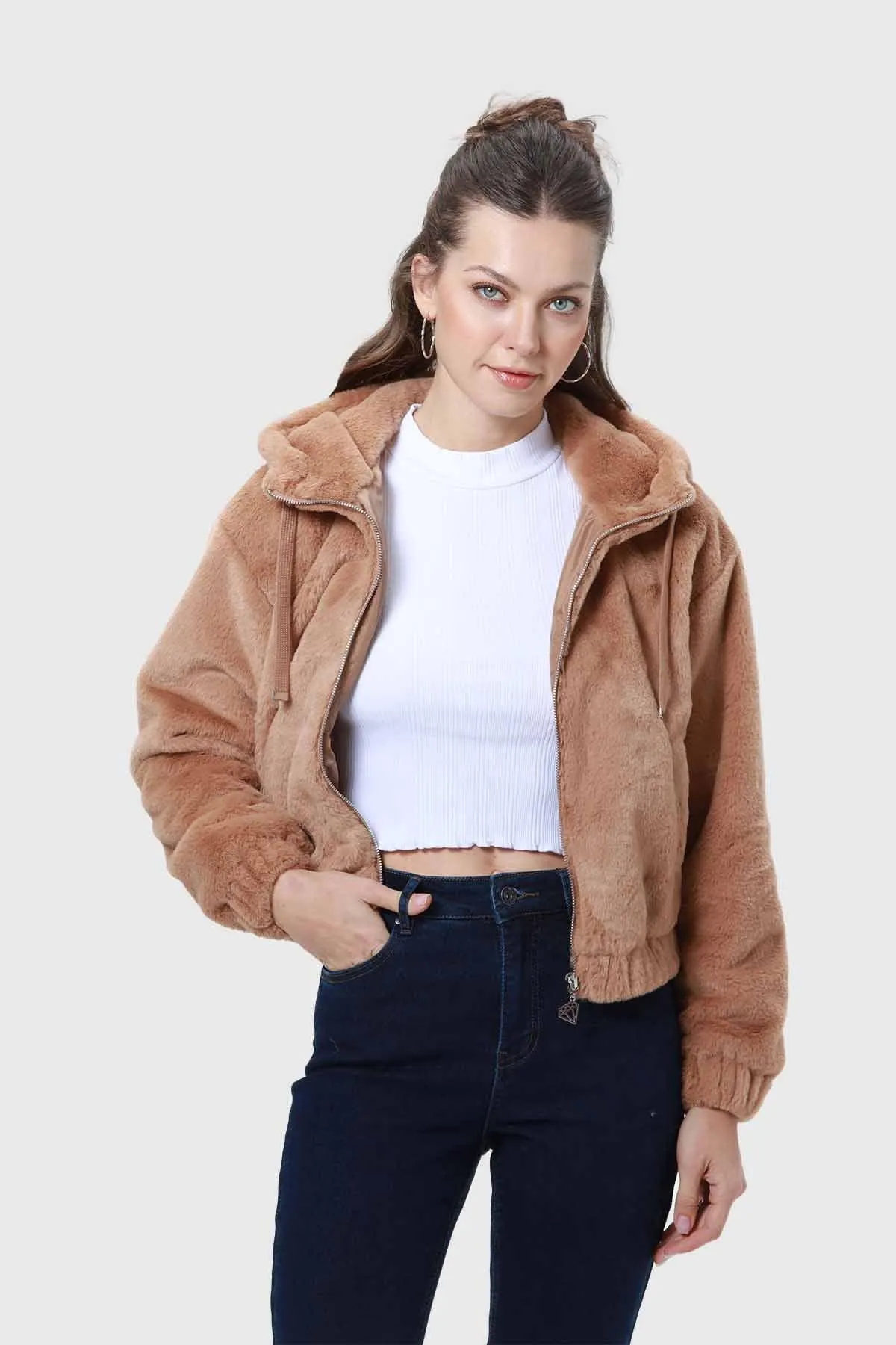 Chaqueta Mujer Polar Camel I