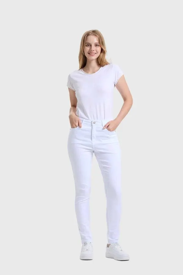 Jeans mujer emilia blanco