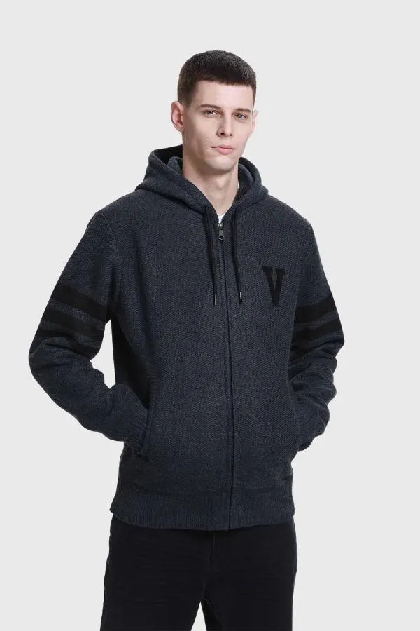 Sweater hombre hoodie gris i