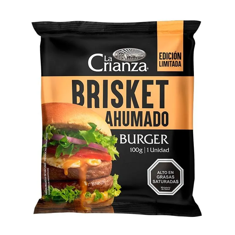 Hamburguesa Brisket Ahumado La Crianza 100 Grs