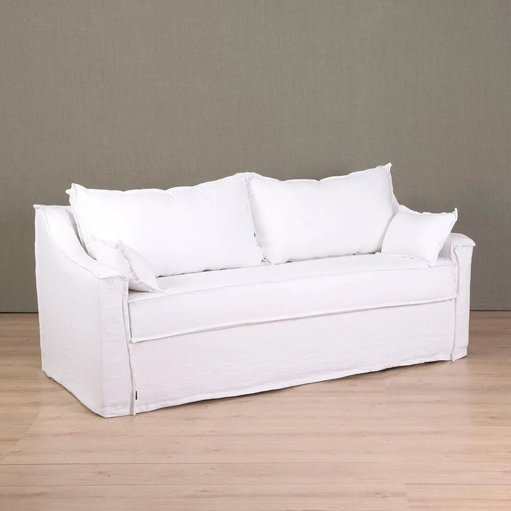 Sofá Francés Lino Blanco