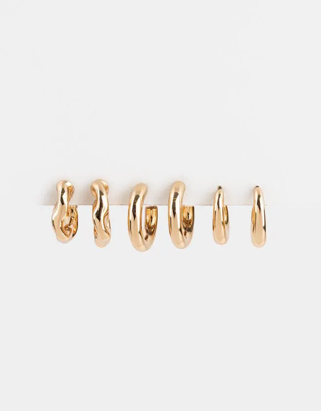 Set de argollas chunky