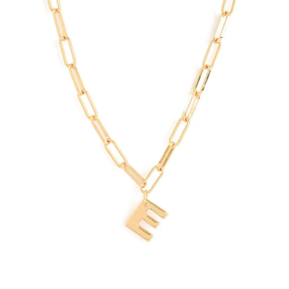 Initial collar inicial e ajustable dorado