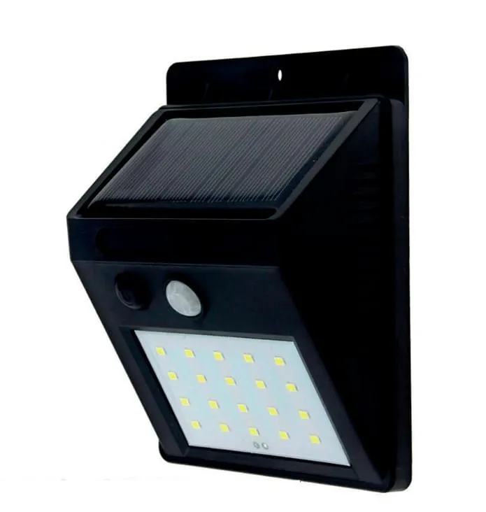 Foco externo muro solar con sensor 4 W