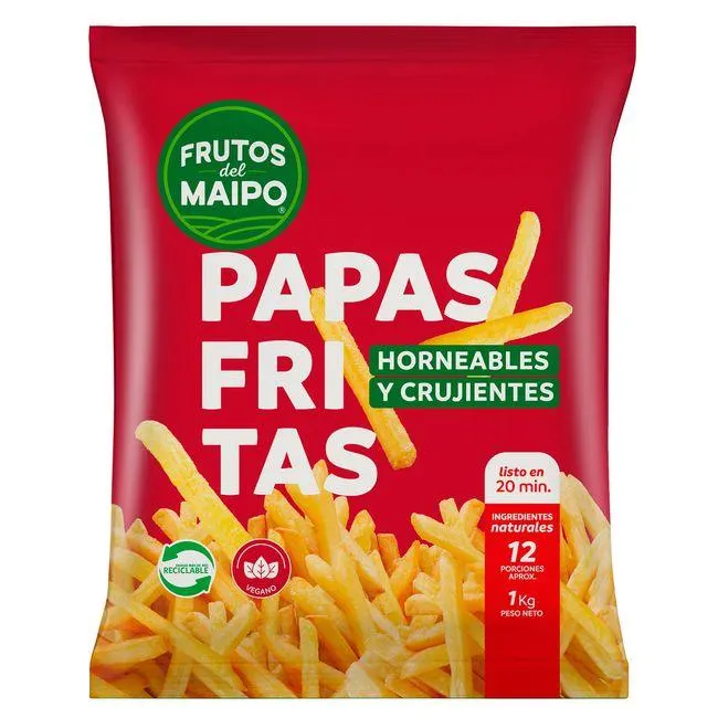 Papas Prefritas Frutos del Maipo 1 kg