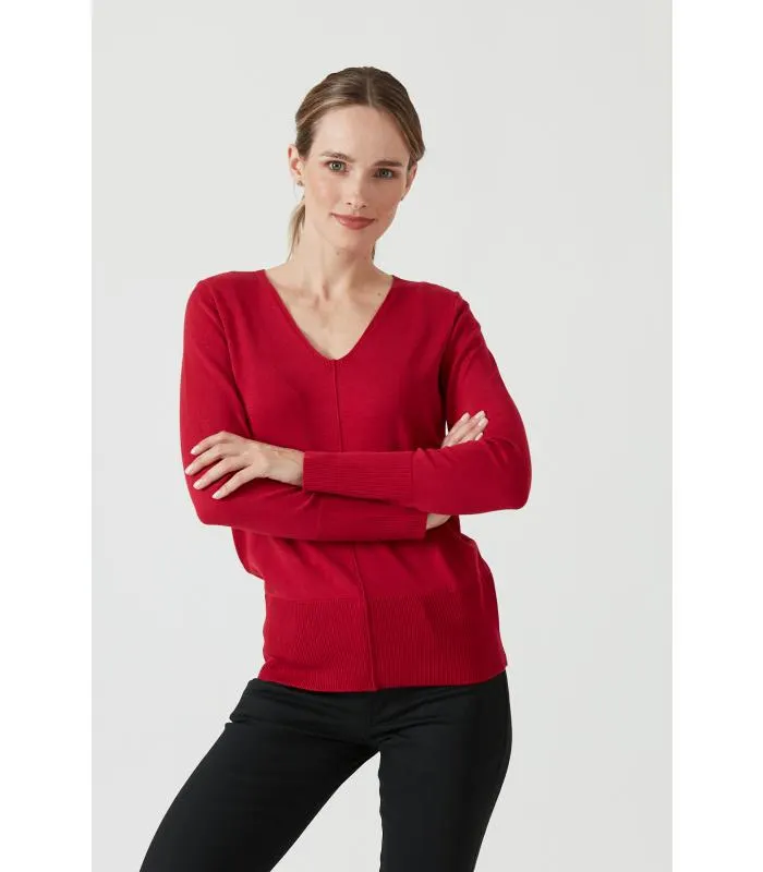 Sweater rojo oscuro