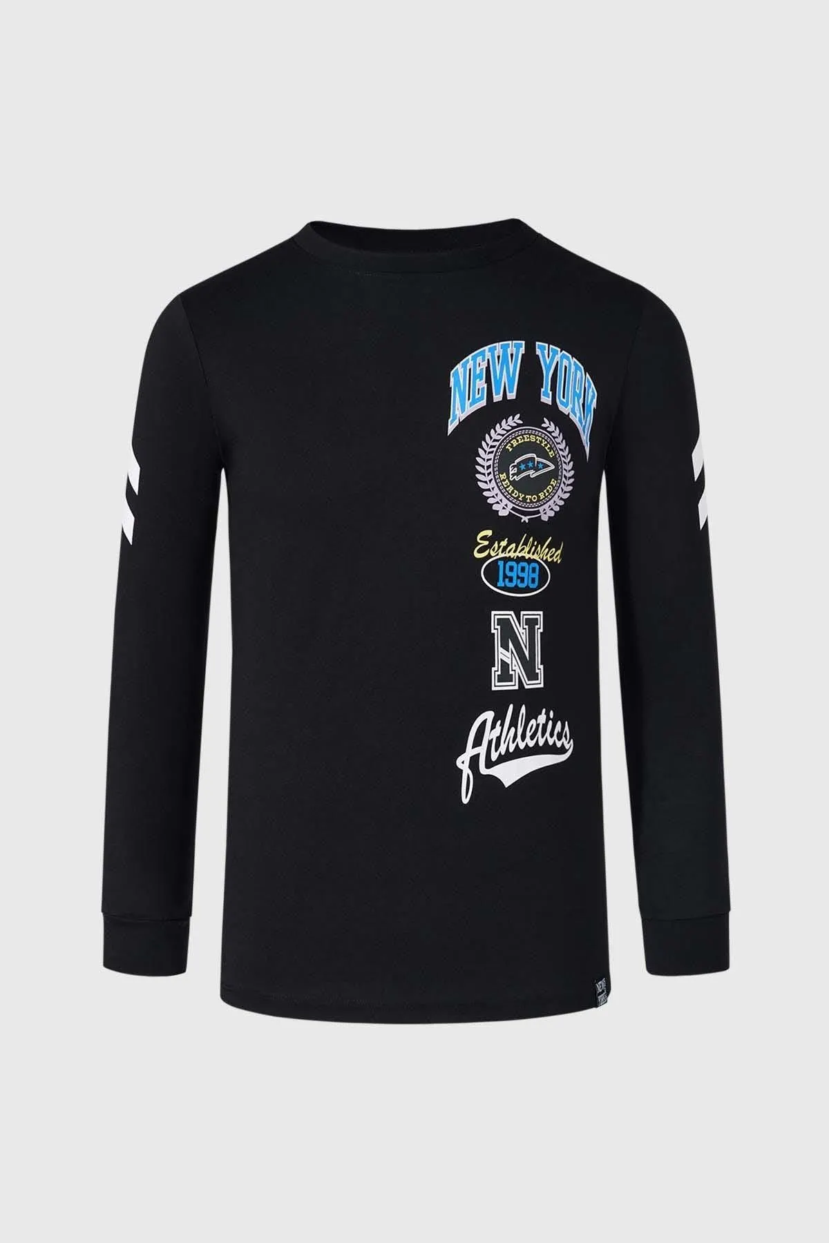 Polera Niño Con Print Negro