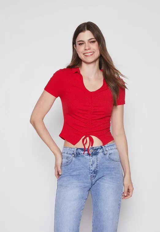 Polera Mujer Rojo Canut Family Shop