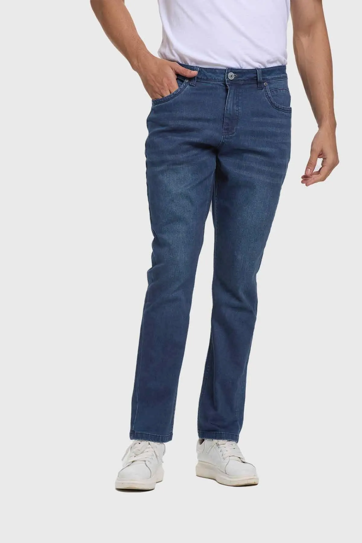 Jeans Hombre Slim Azul