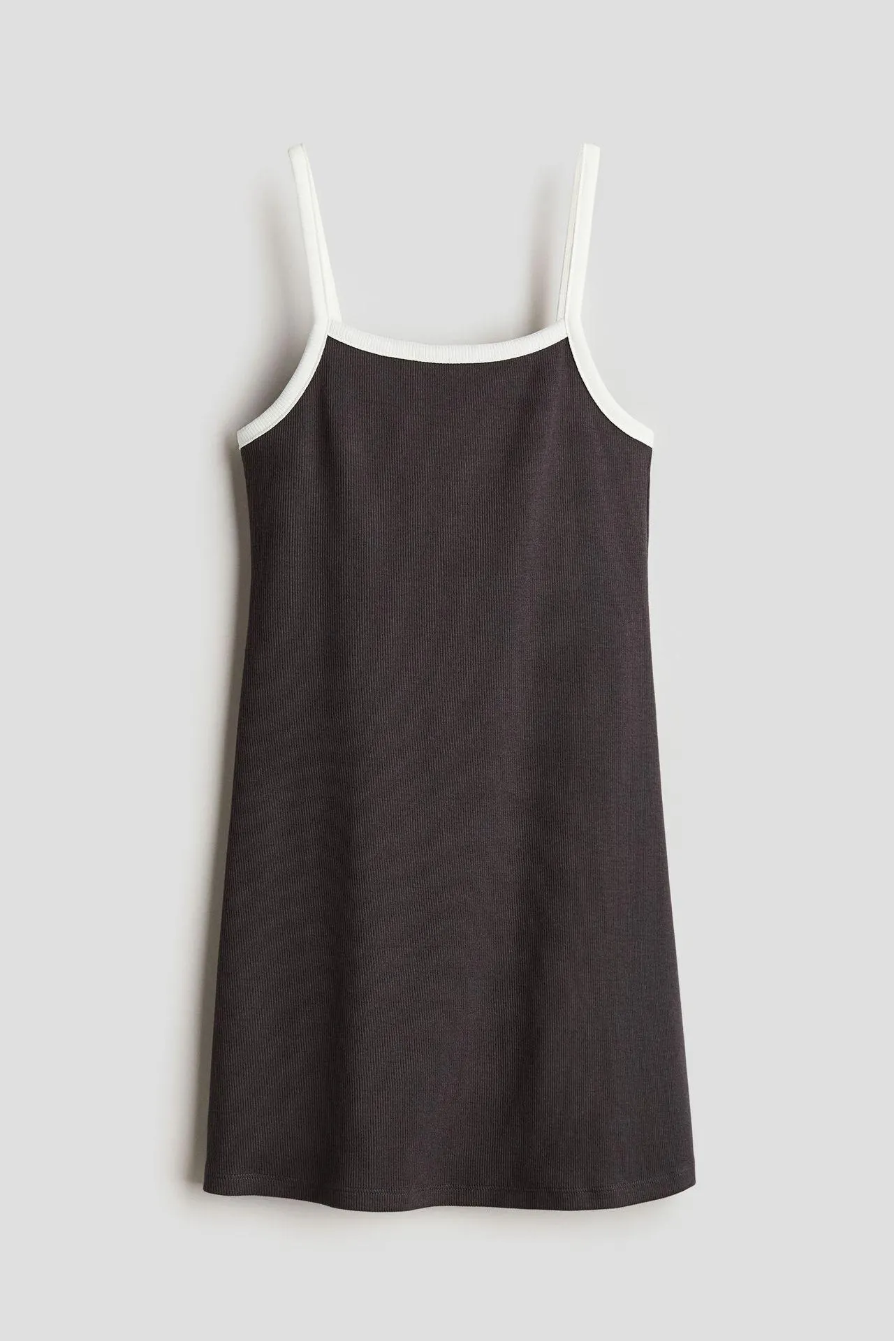 Vestido de tirantes en punto de algodón