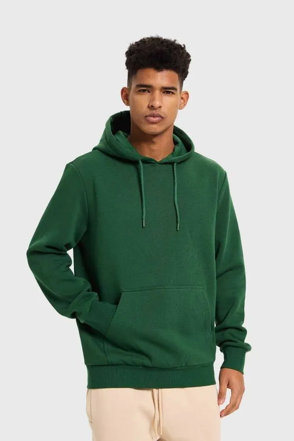 PolerÓn hombre hoodie bÁsico verde