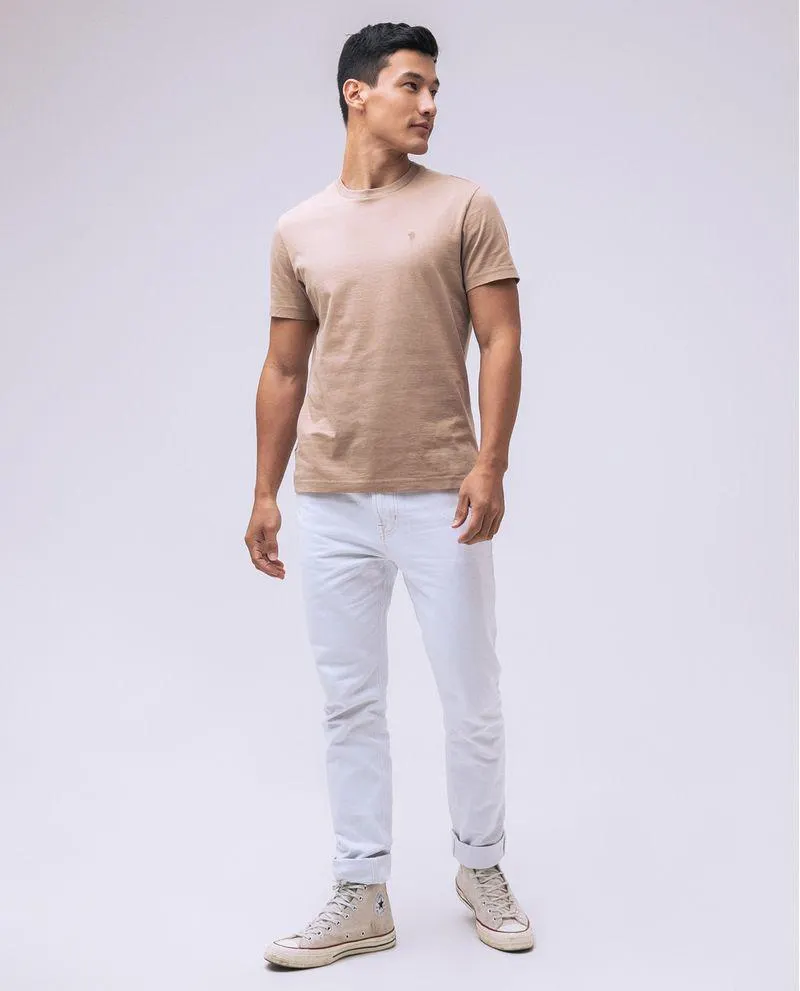 Camiseta clásica con bordado para hombre