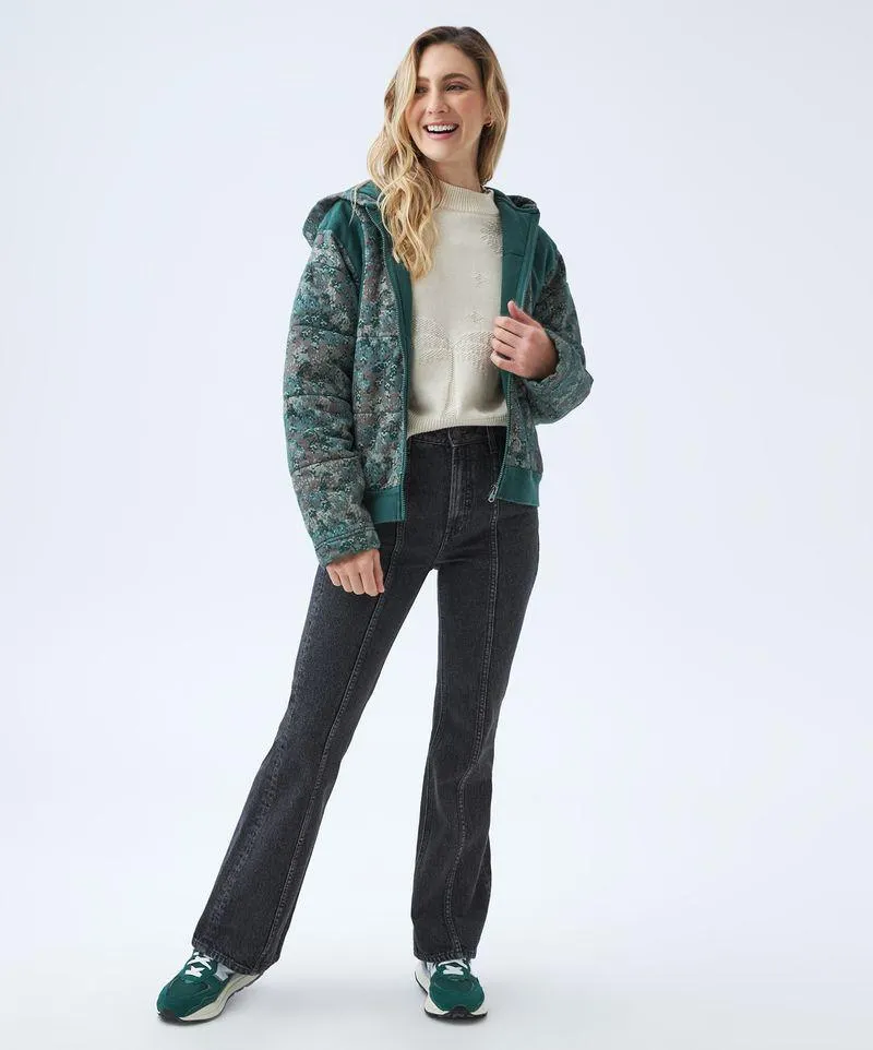 Chaqueta abullonada para mujer